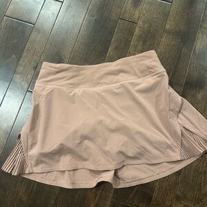 Pleated lulu Athletic Skort in Blush